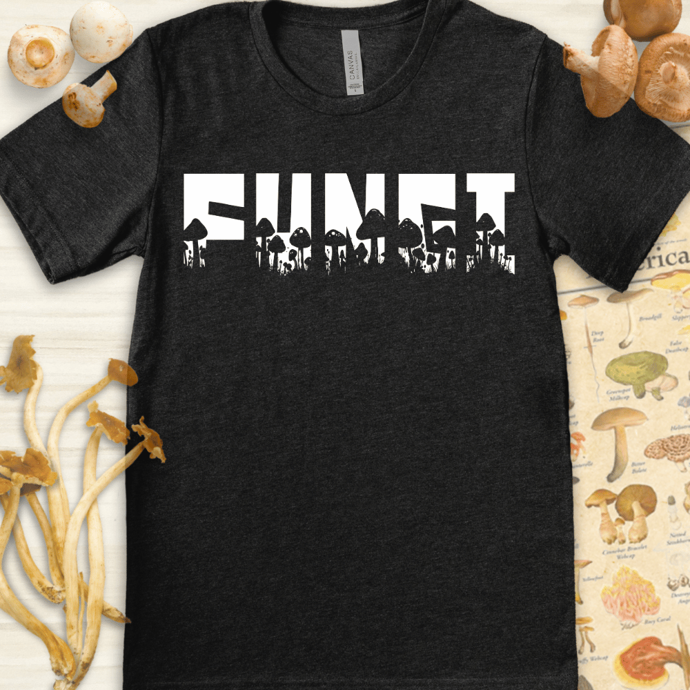Fungi Shadows Tee Dark Grey