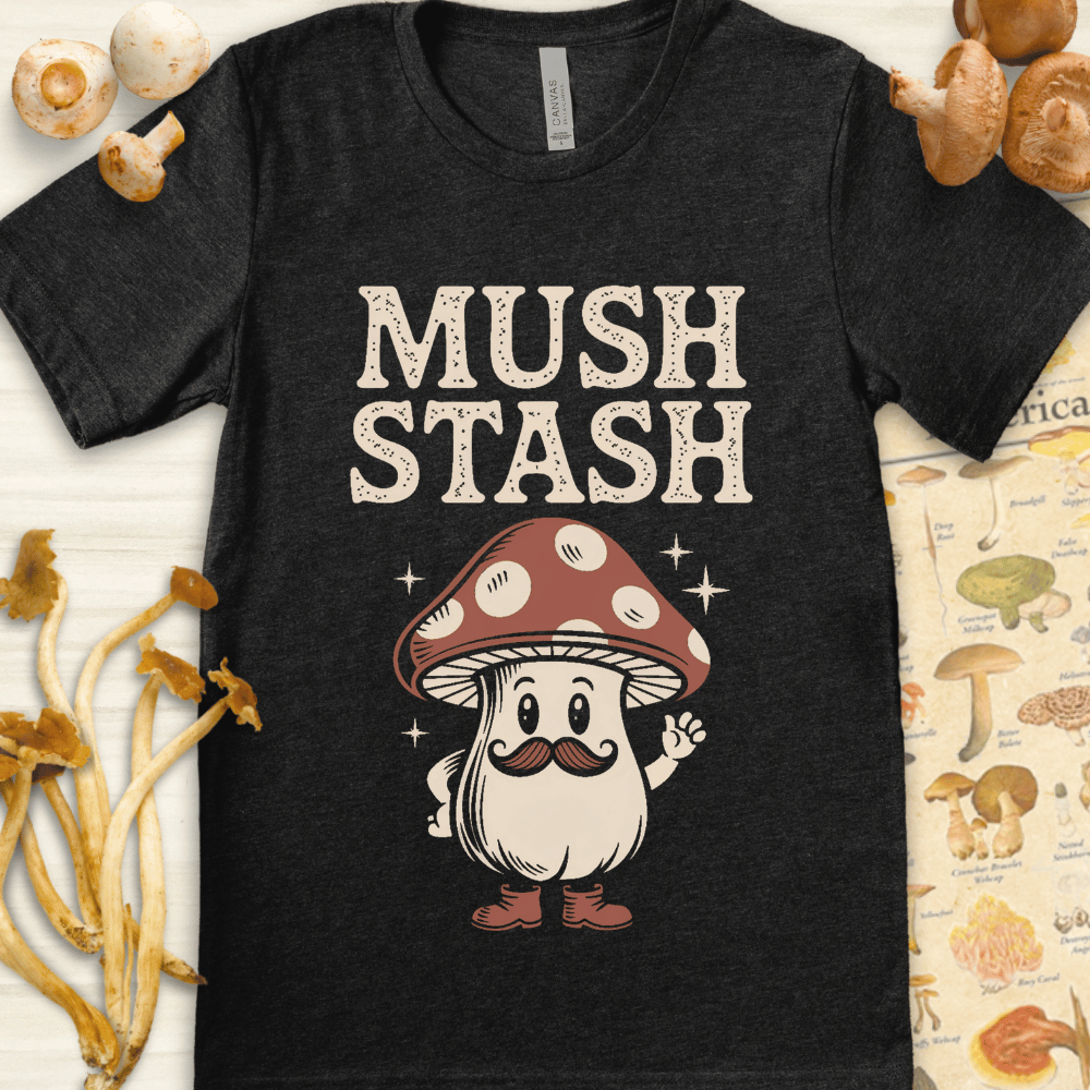 Mush Stash Tee Dark Grey