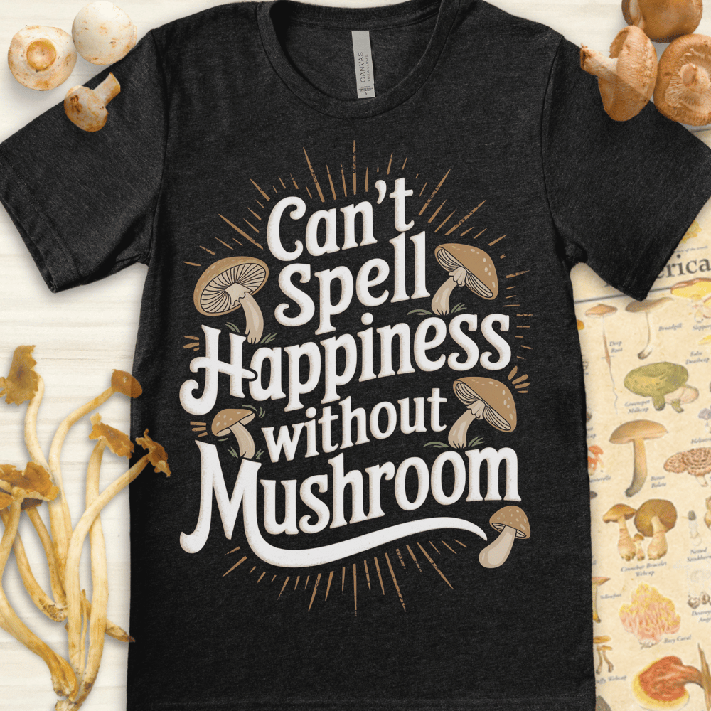 Spell Mushroom Tee Dark Grey