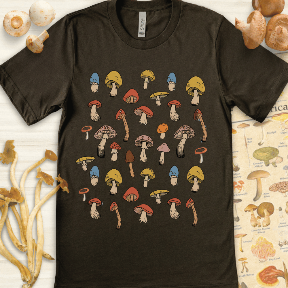 Mushroom Bloom Tee Dark Green