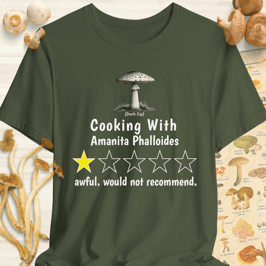 Death Cap 1 Star Tee Dark Green