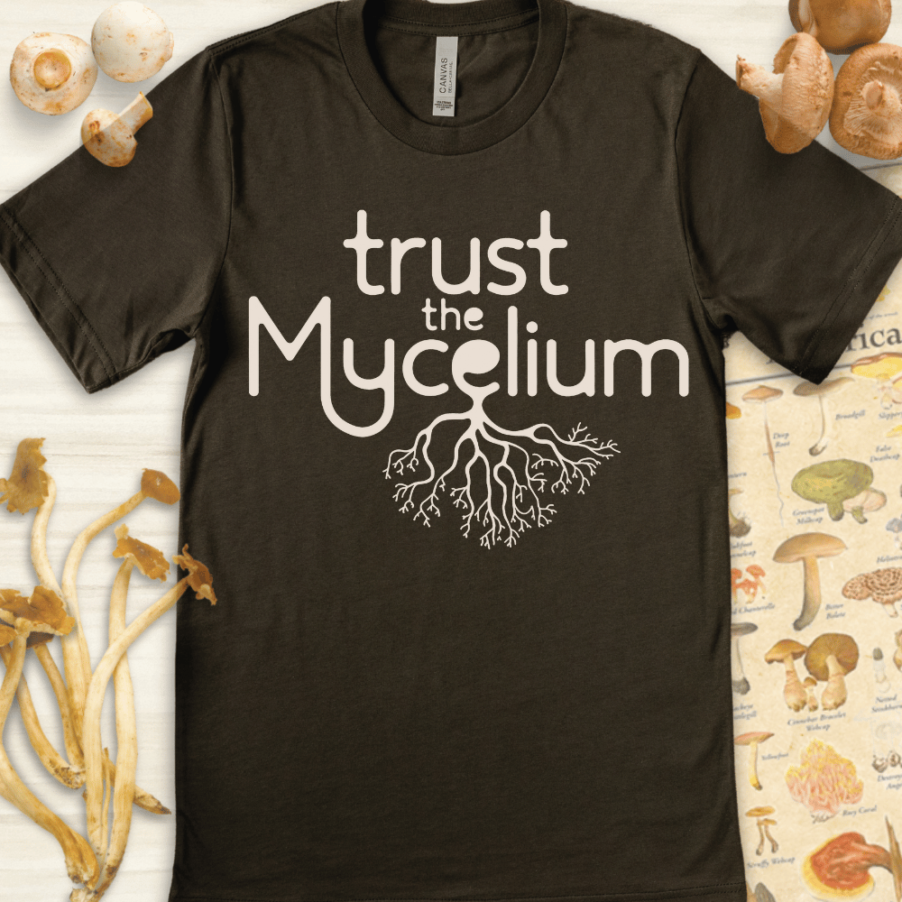Trust Mycelium Tee Dark Green