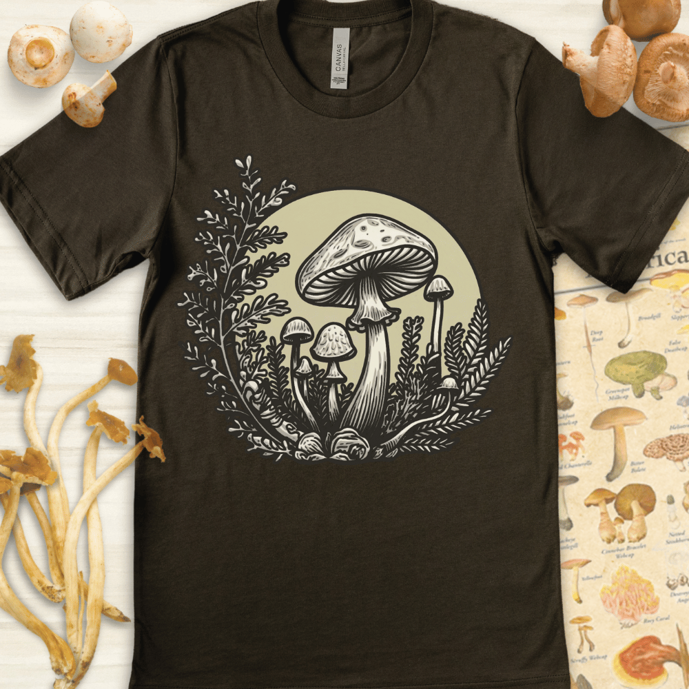 Moonlit Blooms Tee Dark Green