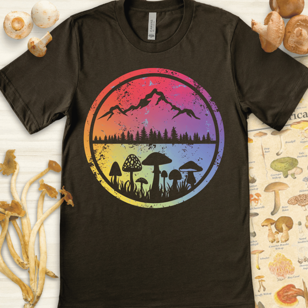 Mushroom Glow Tee Dark Green