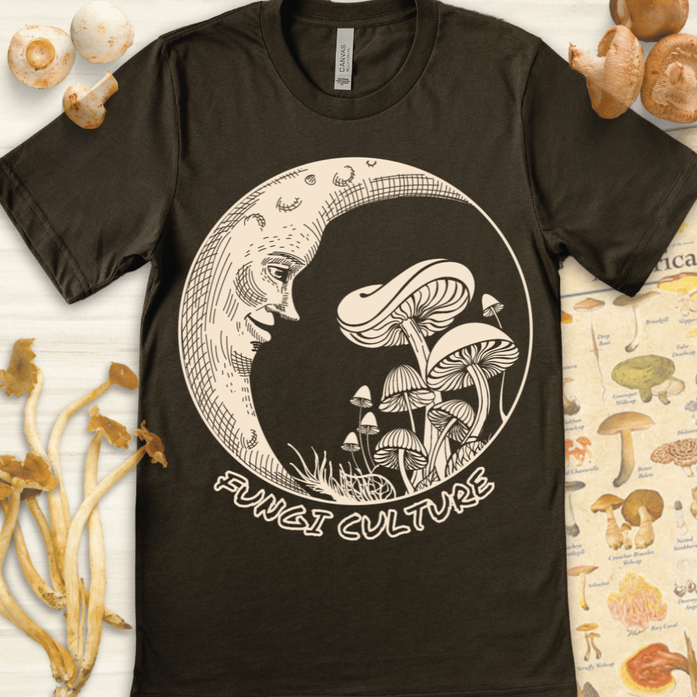 Fungi Culture Luna Tee Dark Green