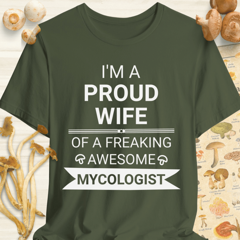 Wife of Mycologist Tee Dark Green