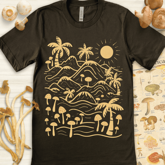 Shroom Paradise Tee Dark Green