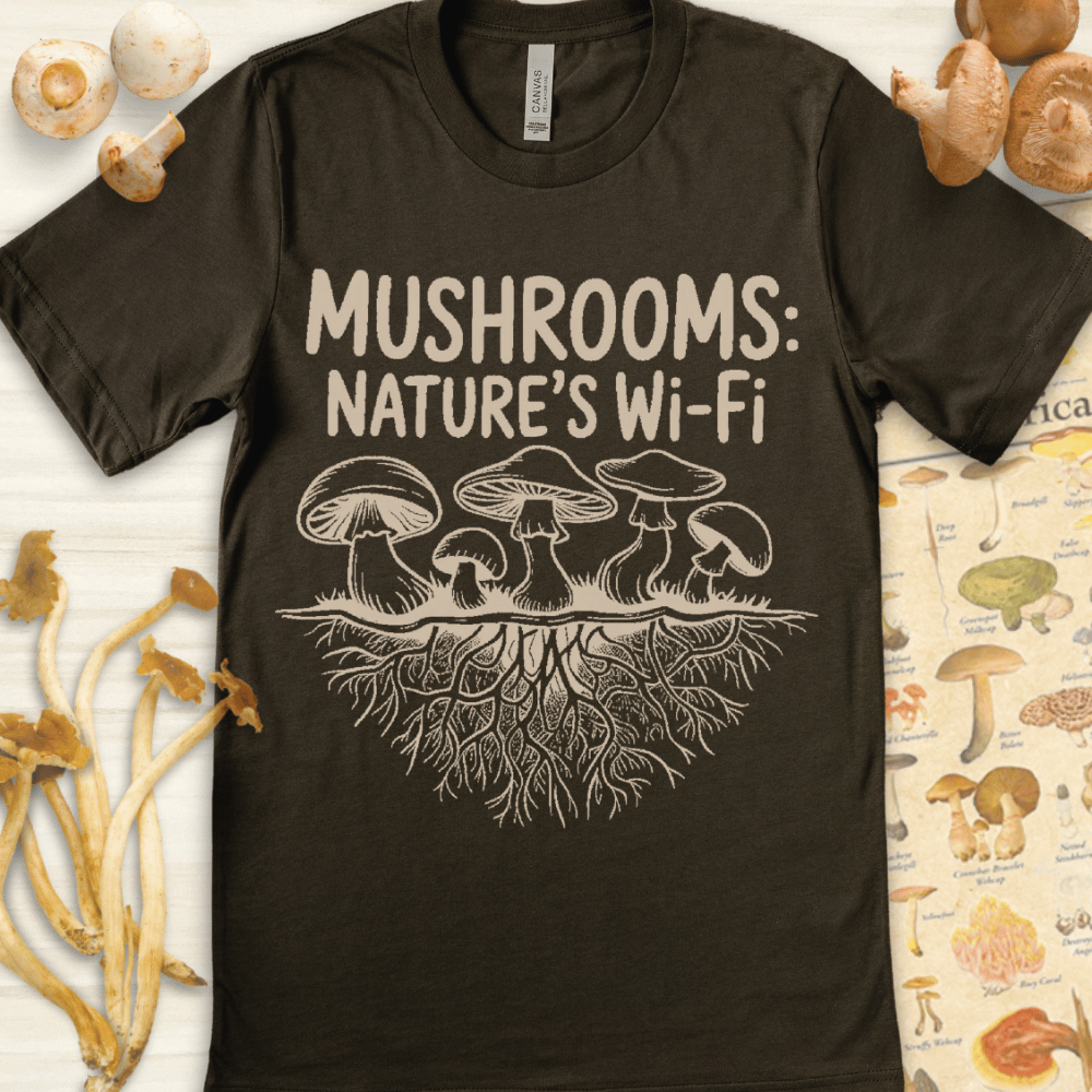Nature's Wifi Tee Dark Green