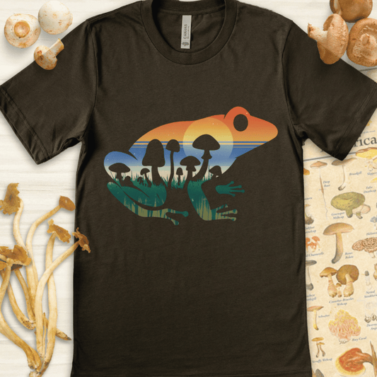 Frog Grove Shrooms Tee Dark Green