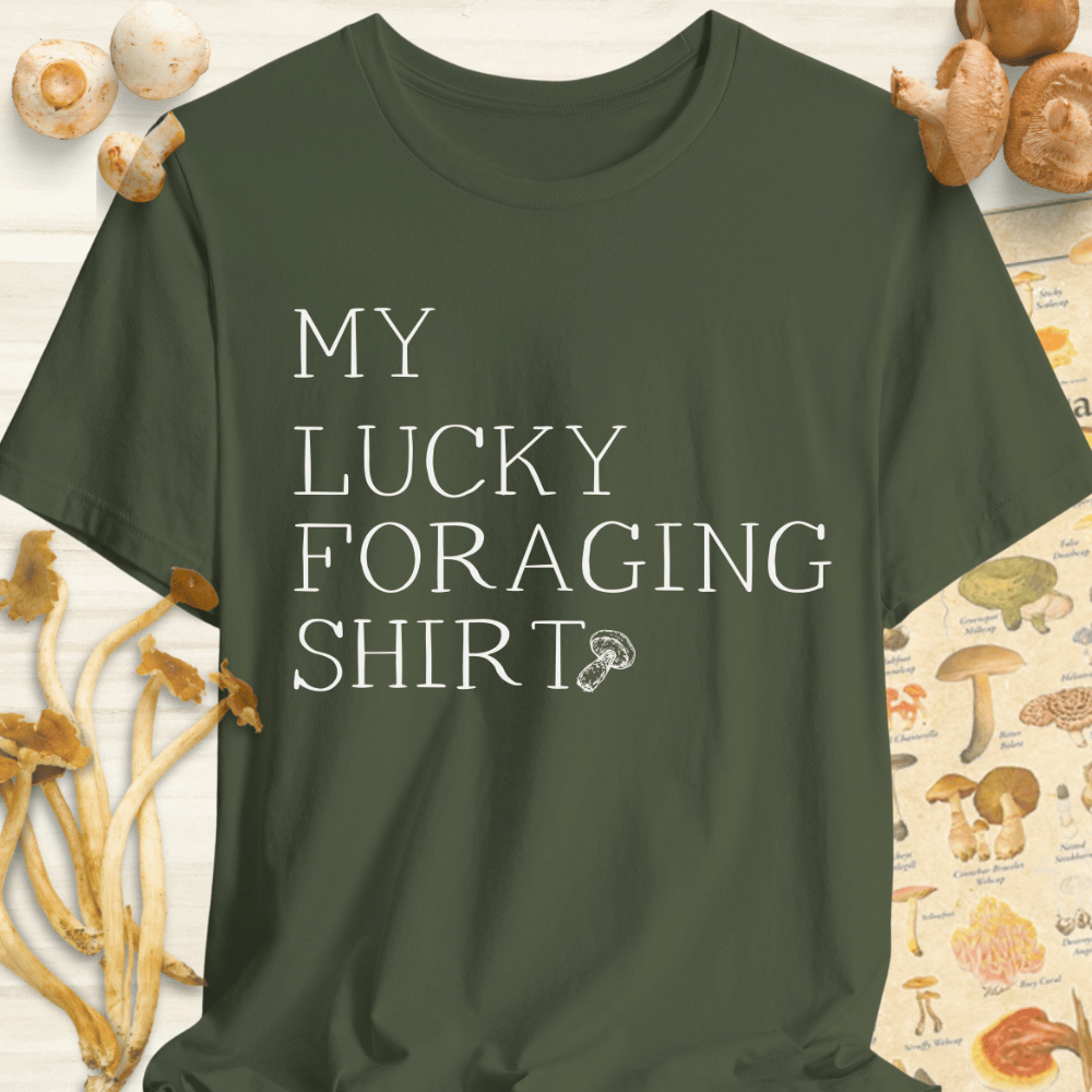My Lucky Foraging Shirt Tee Dark Green