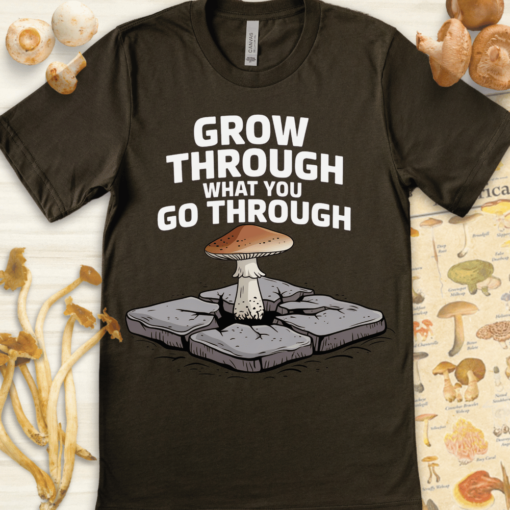 Grow And Go Though Tee Dark Green