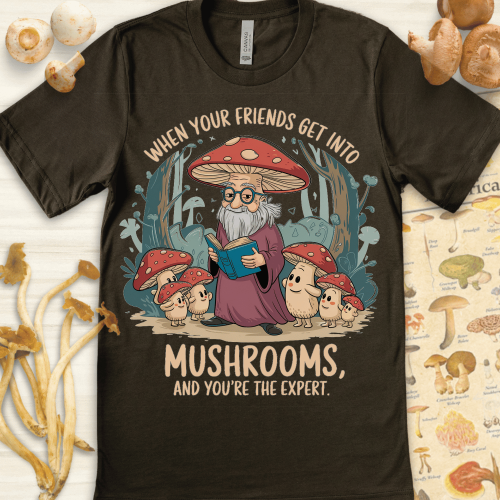 Mushroom Expert Tee Dark Green