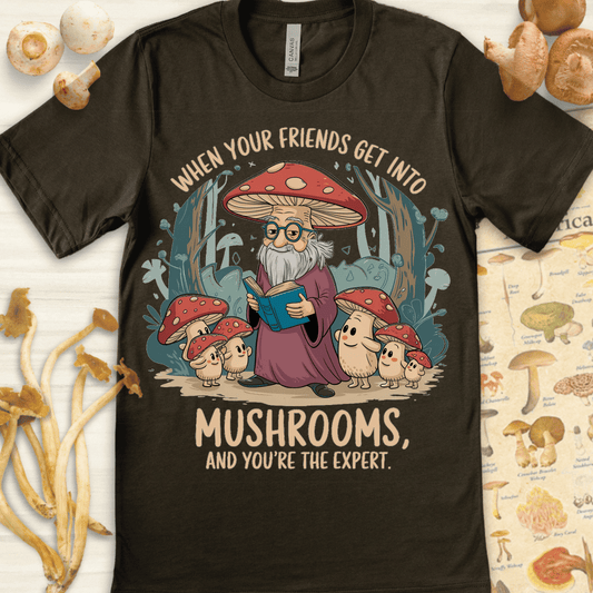 Mushroom Expert Tee Dark Green
