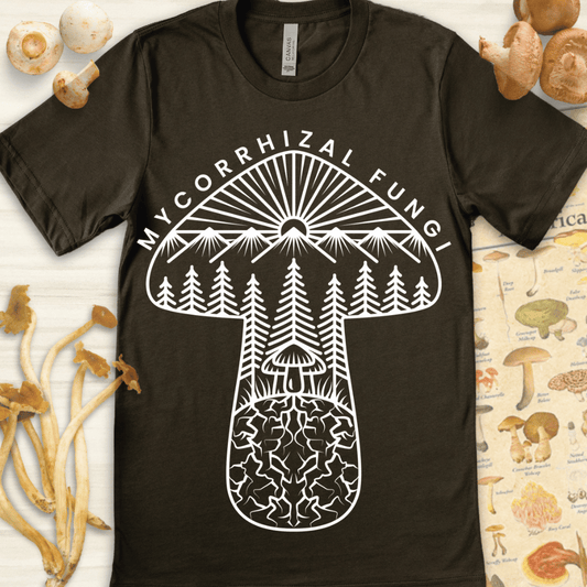 Mycorrhizal Fungi Tee Dark Green