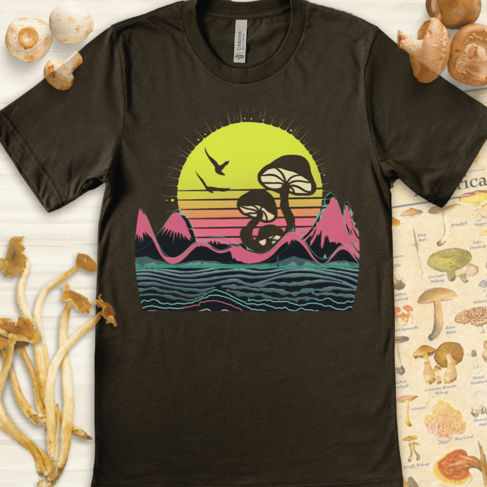 Cosmic Sunrise Tee Dark Green