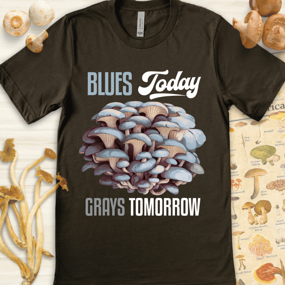 Blues Today Grays Tee Dark Green