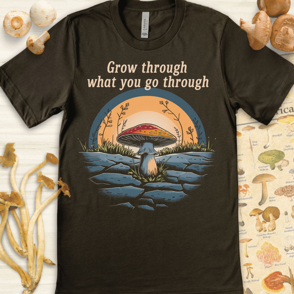 Grow & Go Through Tee Dark Green