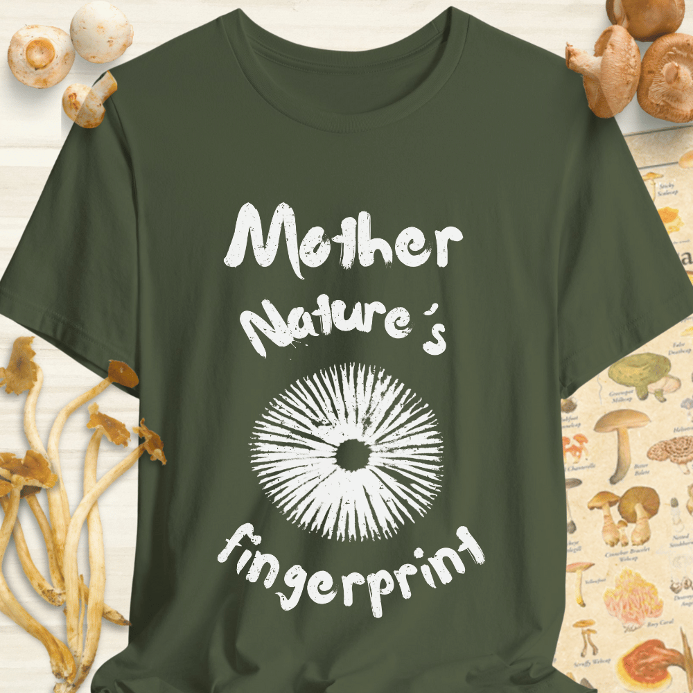 Nature's Fingerprint Tee Dark Green
