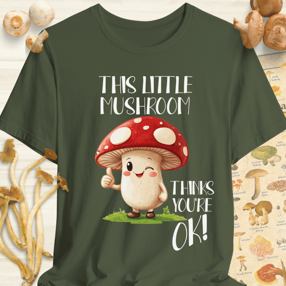 This Little Mushroom 2 Tee Dark Green