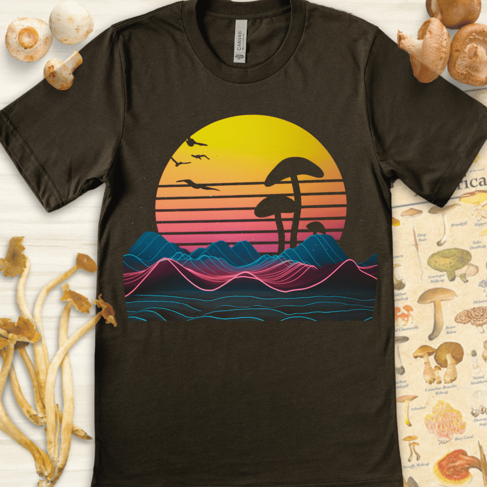 Neon Myco Horizons Tee Dark Green