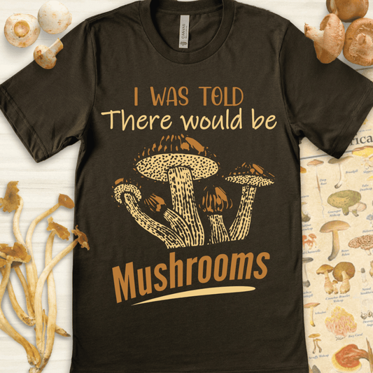 Be Mushrooms Tee Dark Green