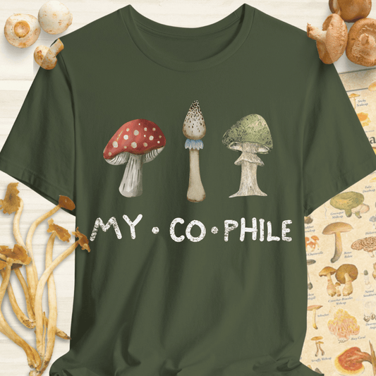 My-co-phile Tee Dark Green