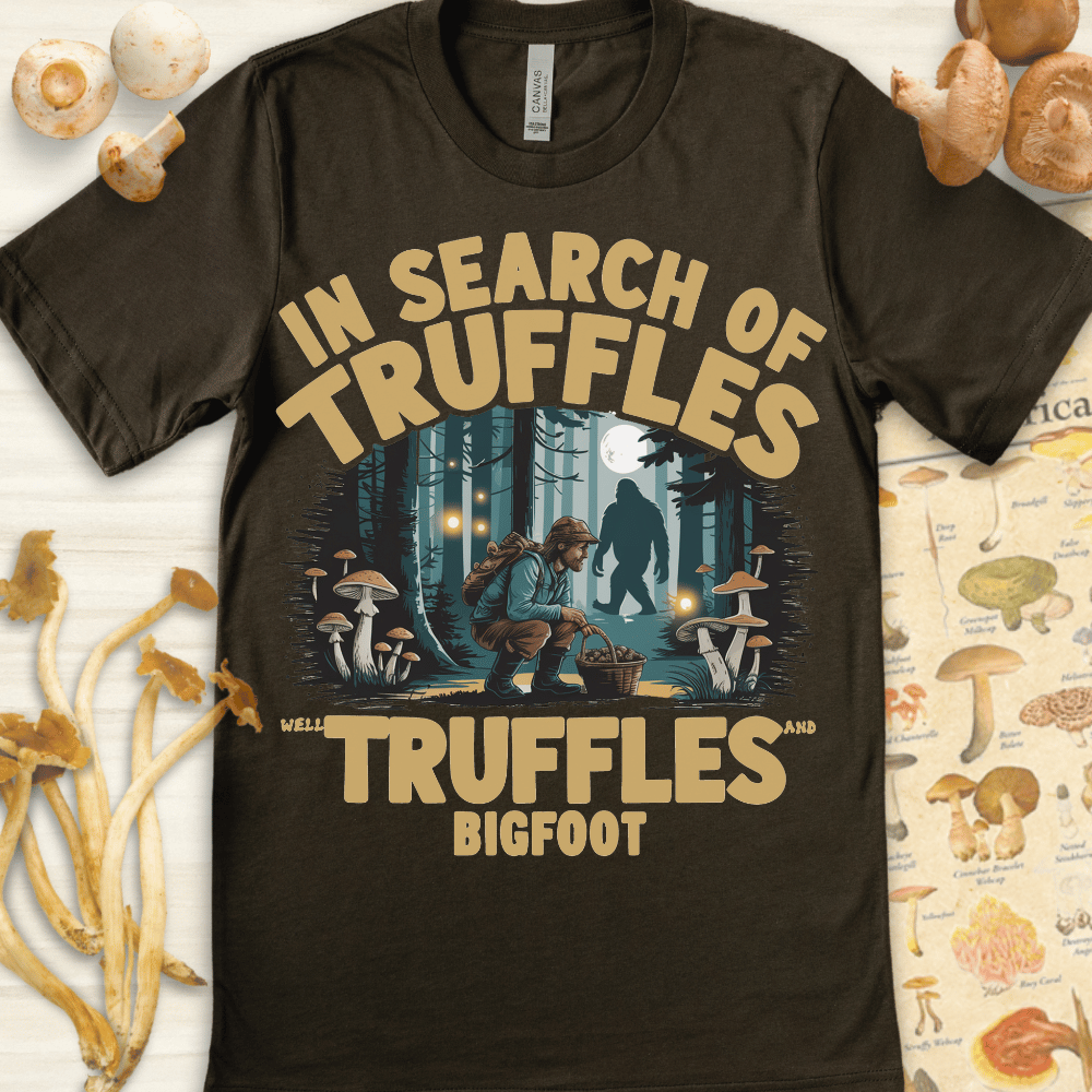 Truffles & Bigfoot Tee Dark Green