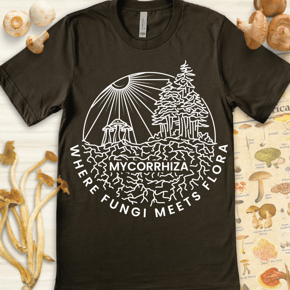 Mycorrhiza Fungi Tee Dark Green
