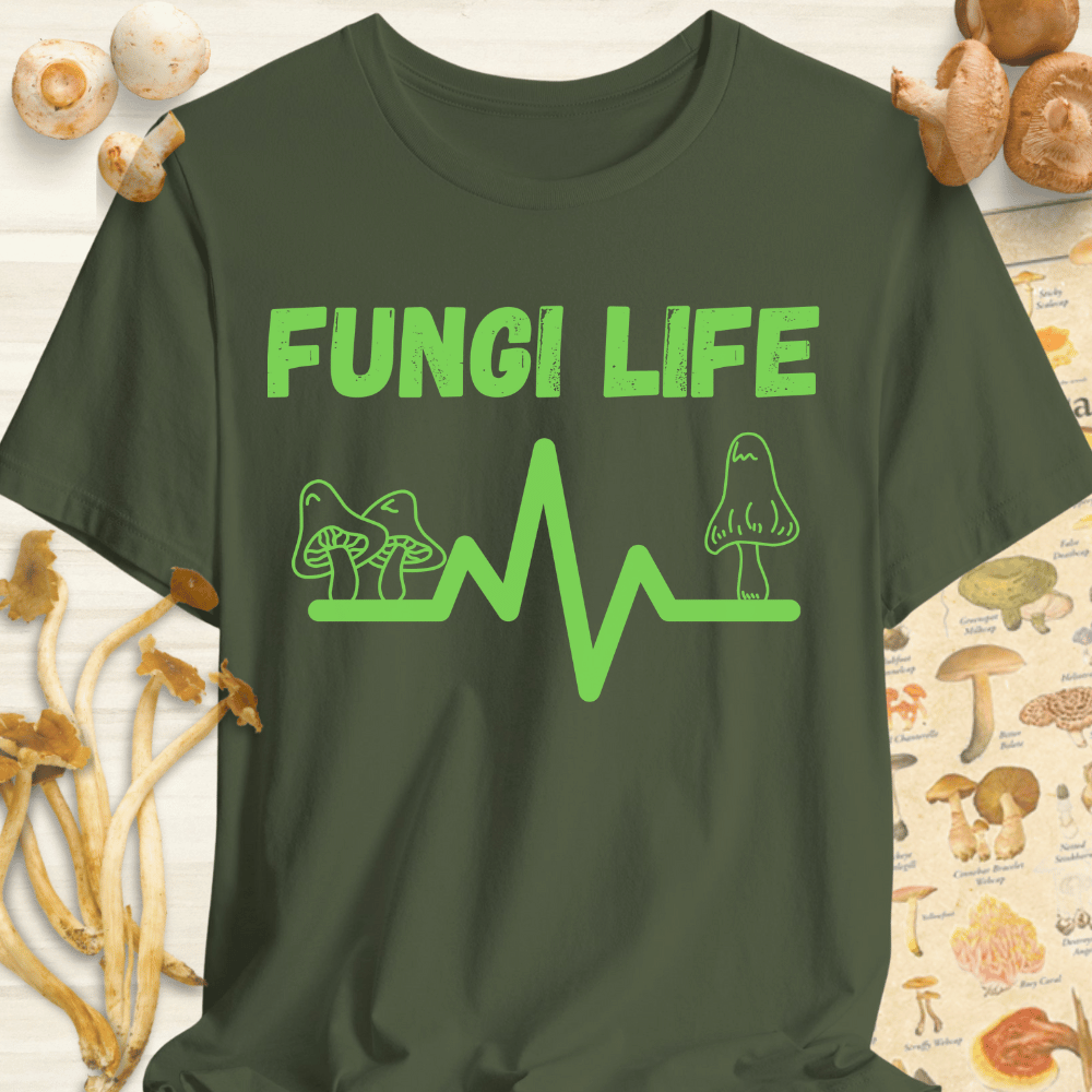 Fungi Life Tee Dark Green