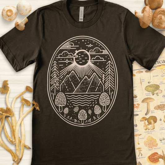 Moonlit Peaks Tee Dark Green
