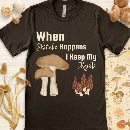 Shitake My Morels Tee Dark Green