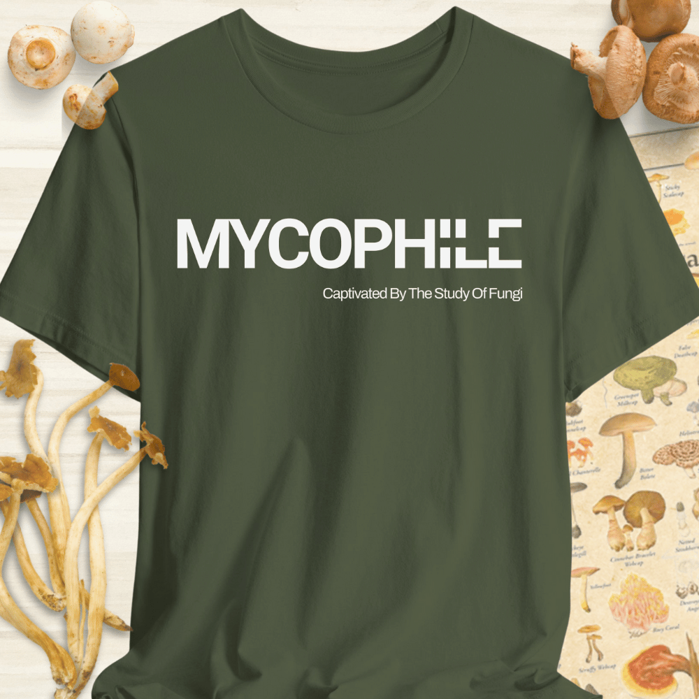 Mycophile Study Of Fungi Tee Dark Green