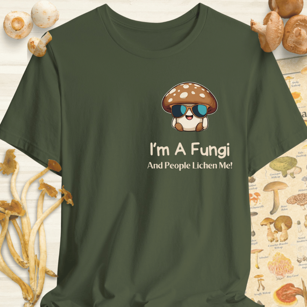 Fungi & People Lichen Me Tee Dark Green