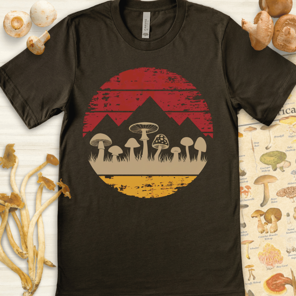 Fungal Sundown Tee Dark Green