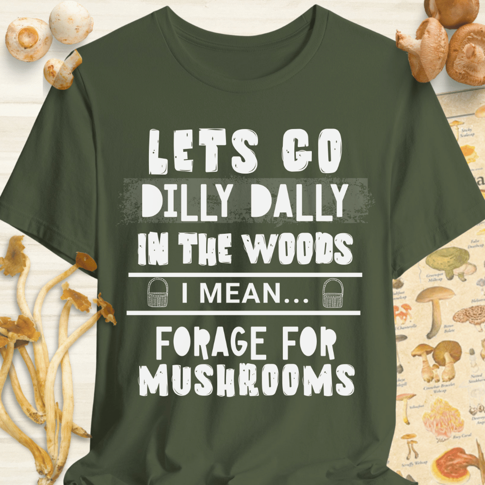 Dilly Dally Foraging Tee Dark Green