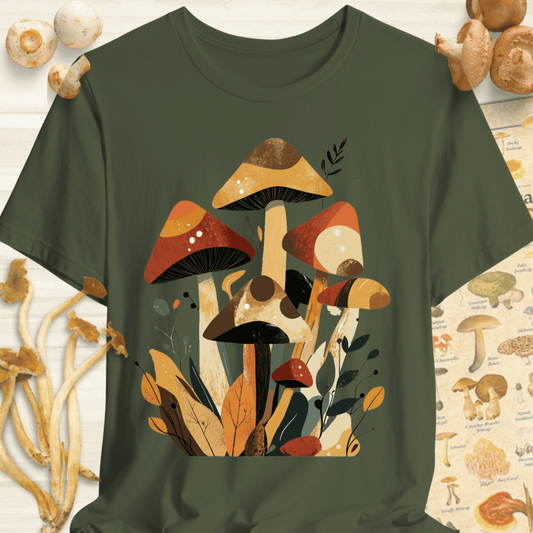 Cubist Forest Tee Dark Green