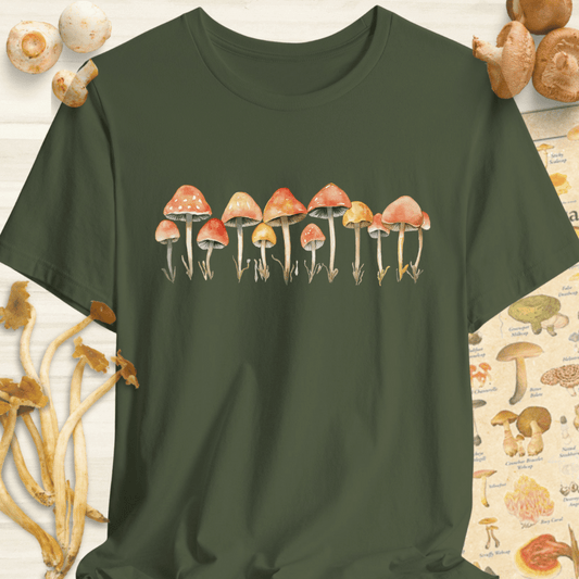 Water Color Garden Tee Dark Green