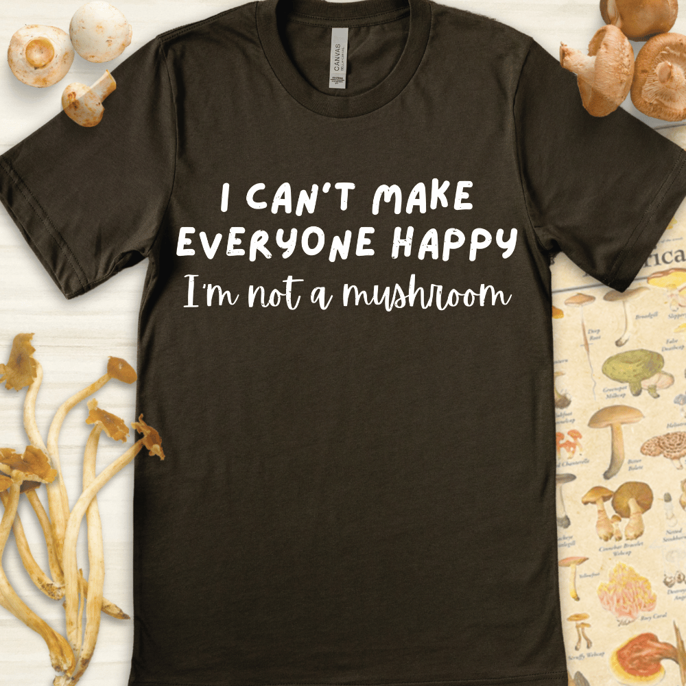Happy Mushroom Tee Dark Green