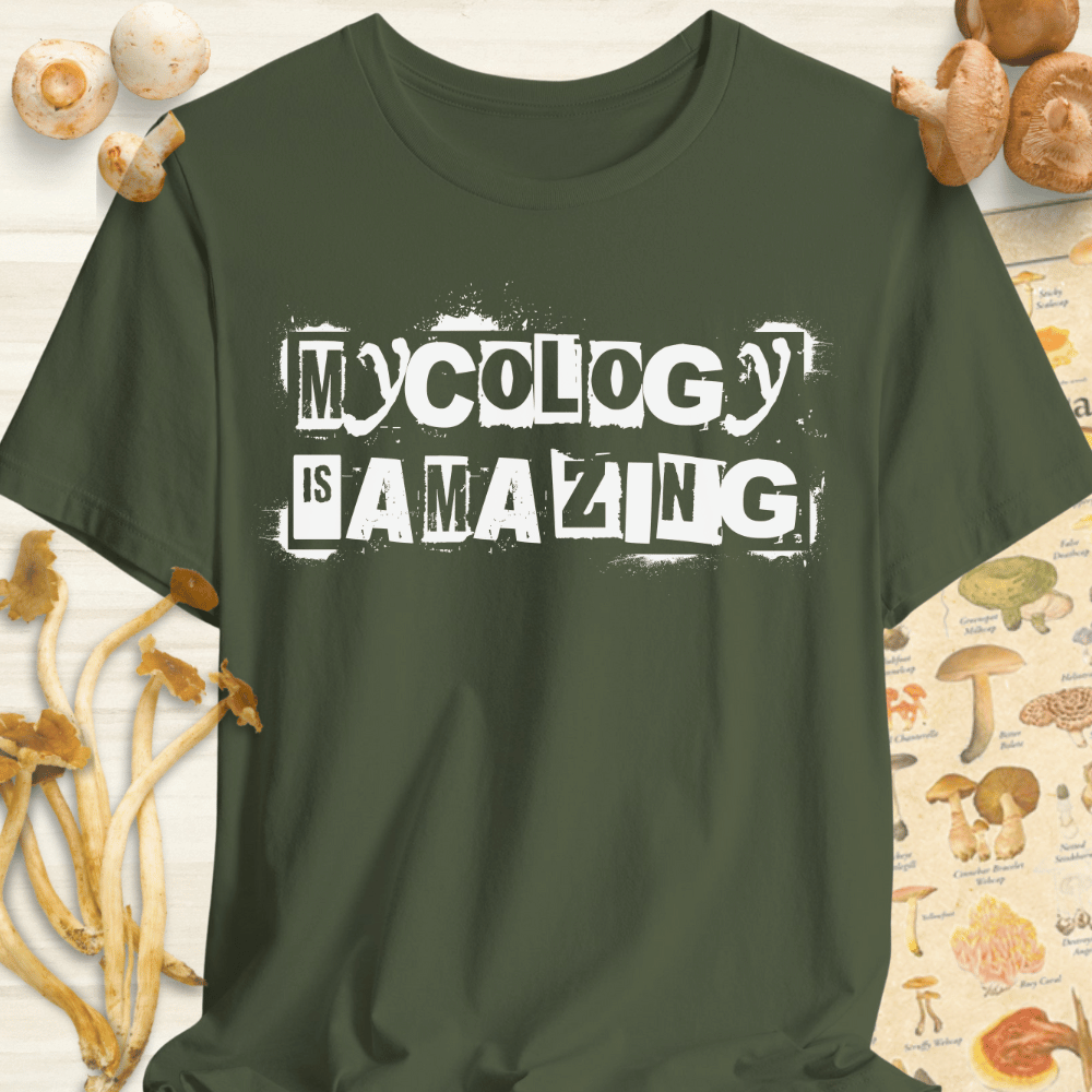Mycology Is Amazing Tee Dark Green