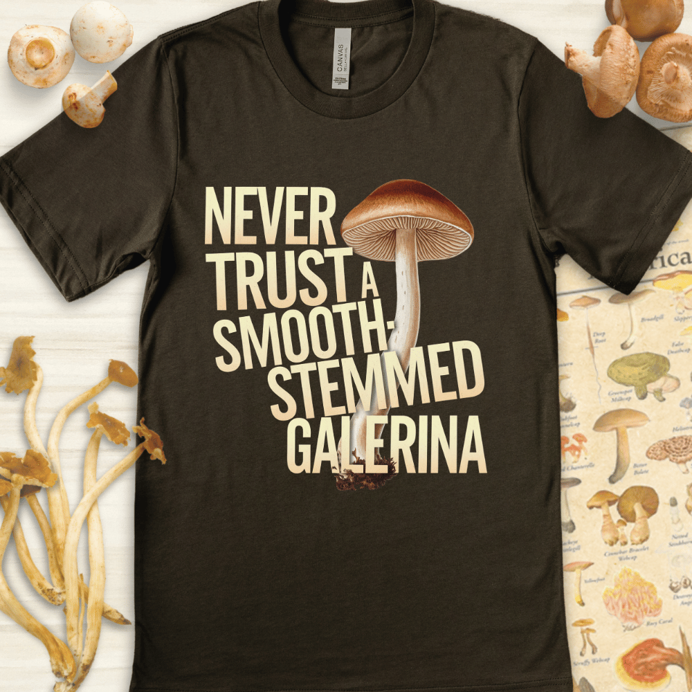 Smooth Galerina Tee Dark Green