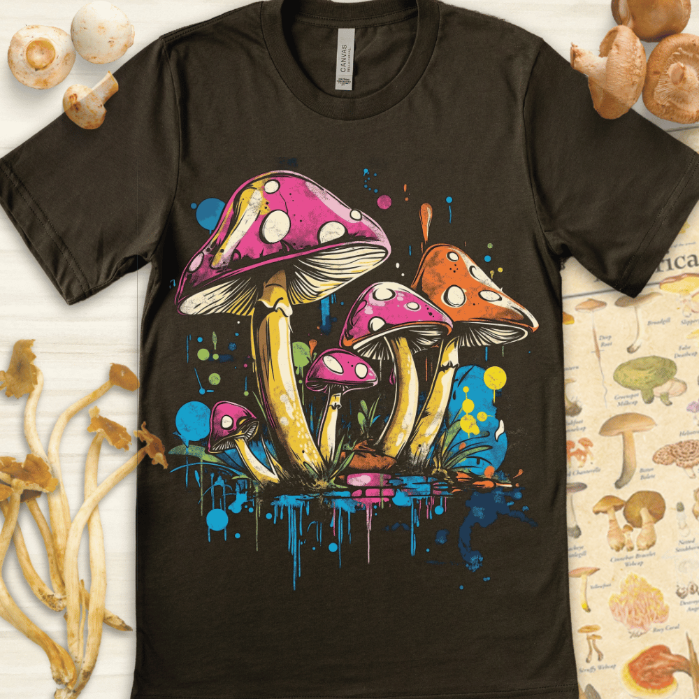 Urban Shrooms Tee Dark Green