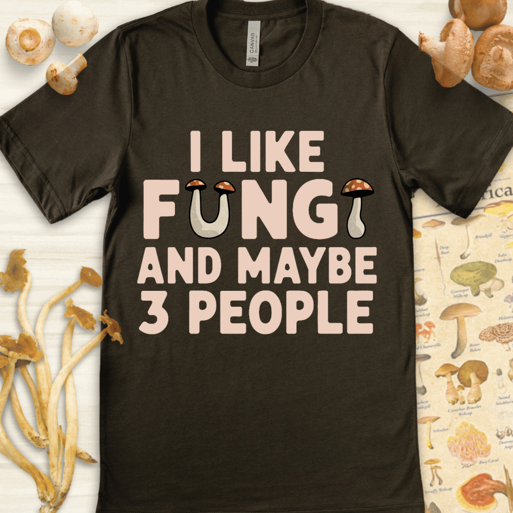 Fungi & 3 People Tee Dark Green