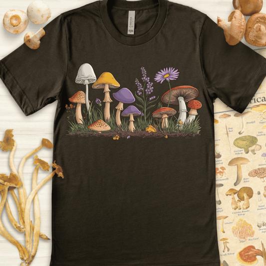 Fungi Meadow Tee Dark Green