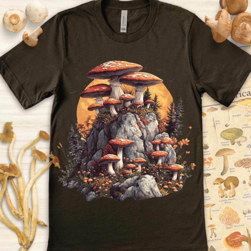 Mushroom Stone Tee Dark Green