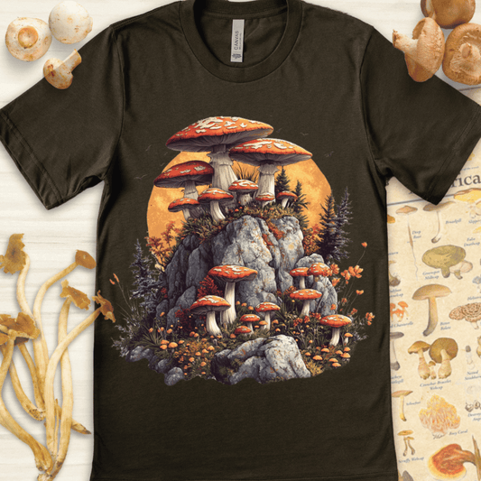 Mushroom Stone Tee Dark Green