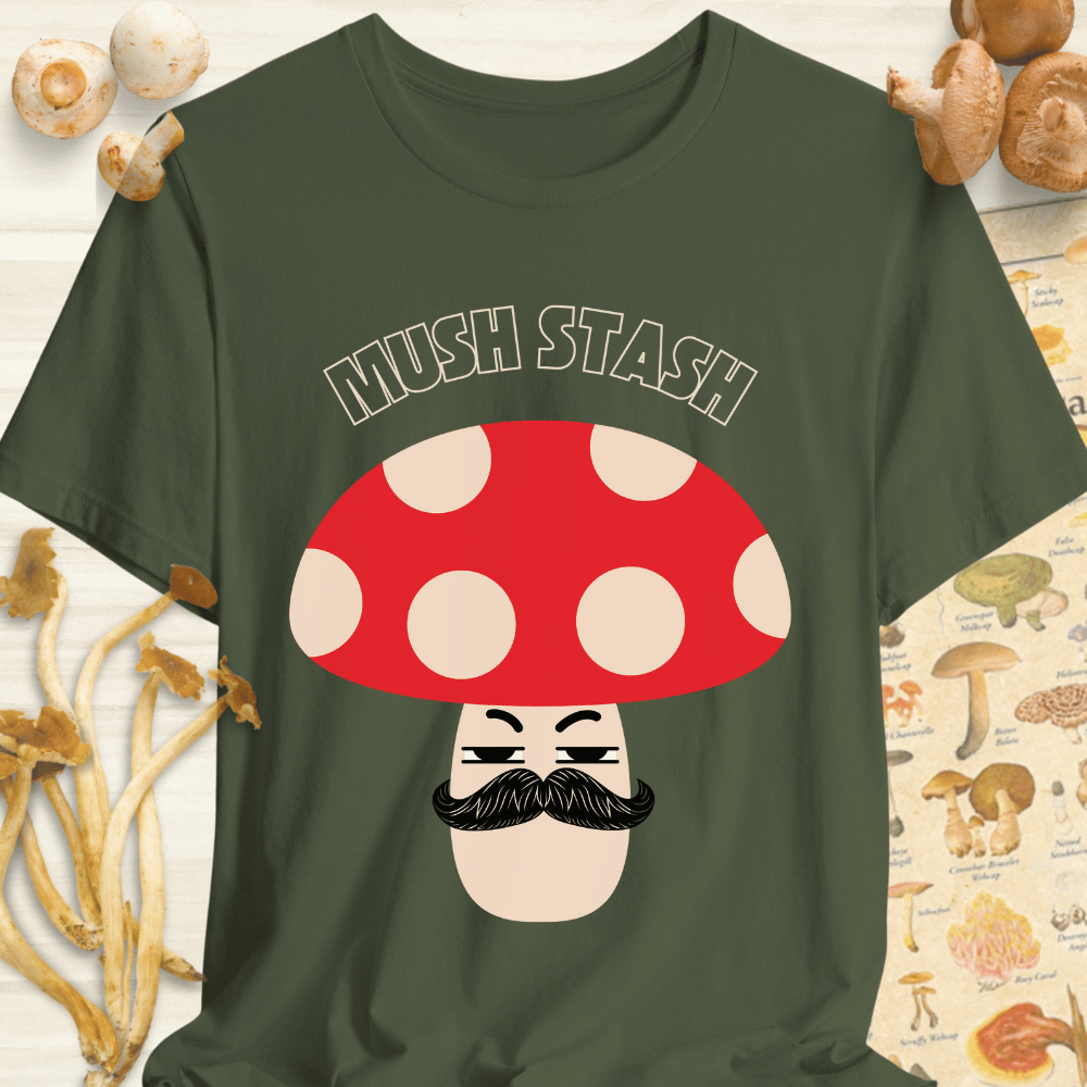 Mush Stach Tee Dark Green