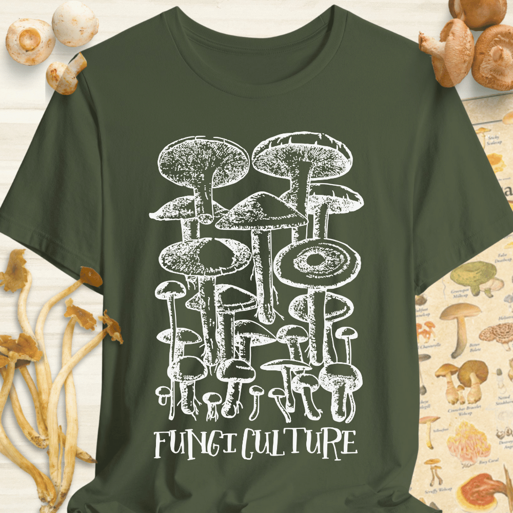 Fungi Culture Tee Dark Green