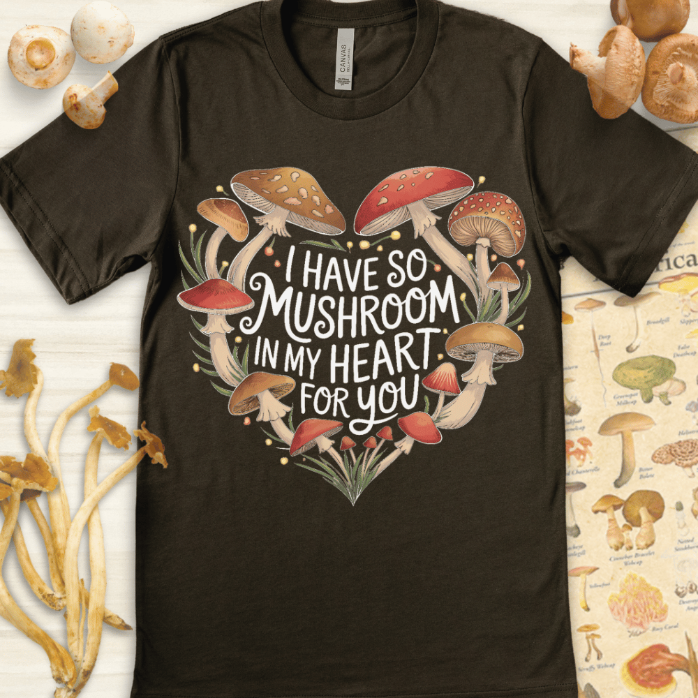 Mushroom My Heart Tee Dark Green
