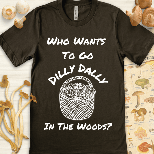 Want to Dilly Dally Tee Dark Green