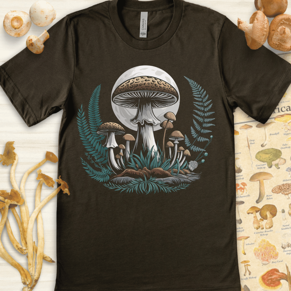 Moonlit Grove Ferns Tee Dark Green